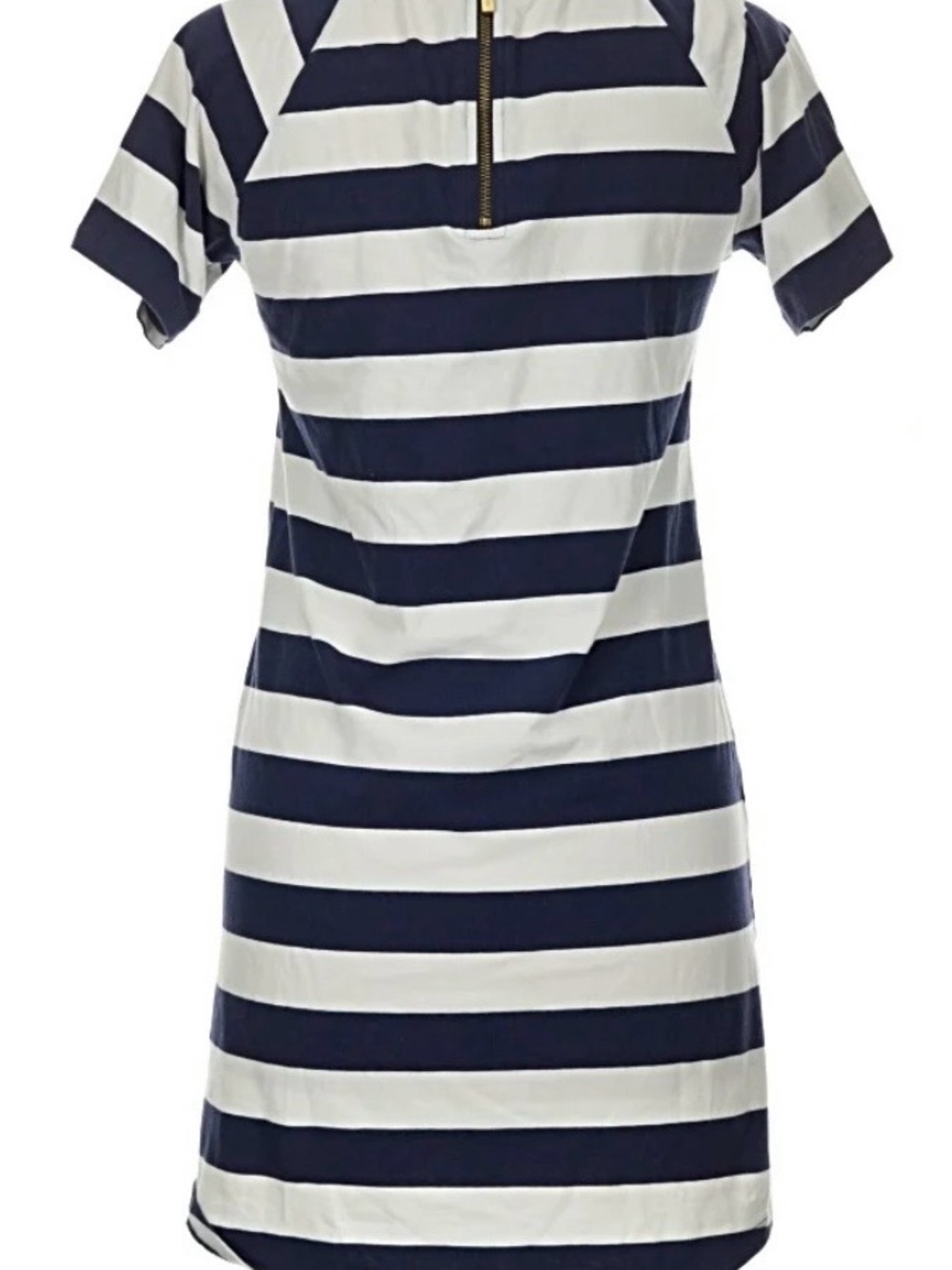 Michael Kors Blue & White striped dress, crew neckline short sleeve short sleeve
